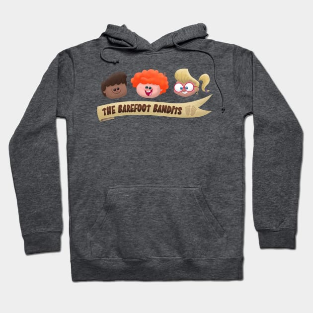 'The Barefoot Bandits' Banner Hoodie by mukpuddy